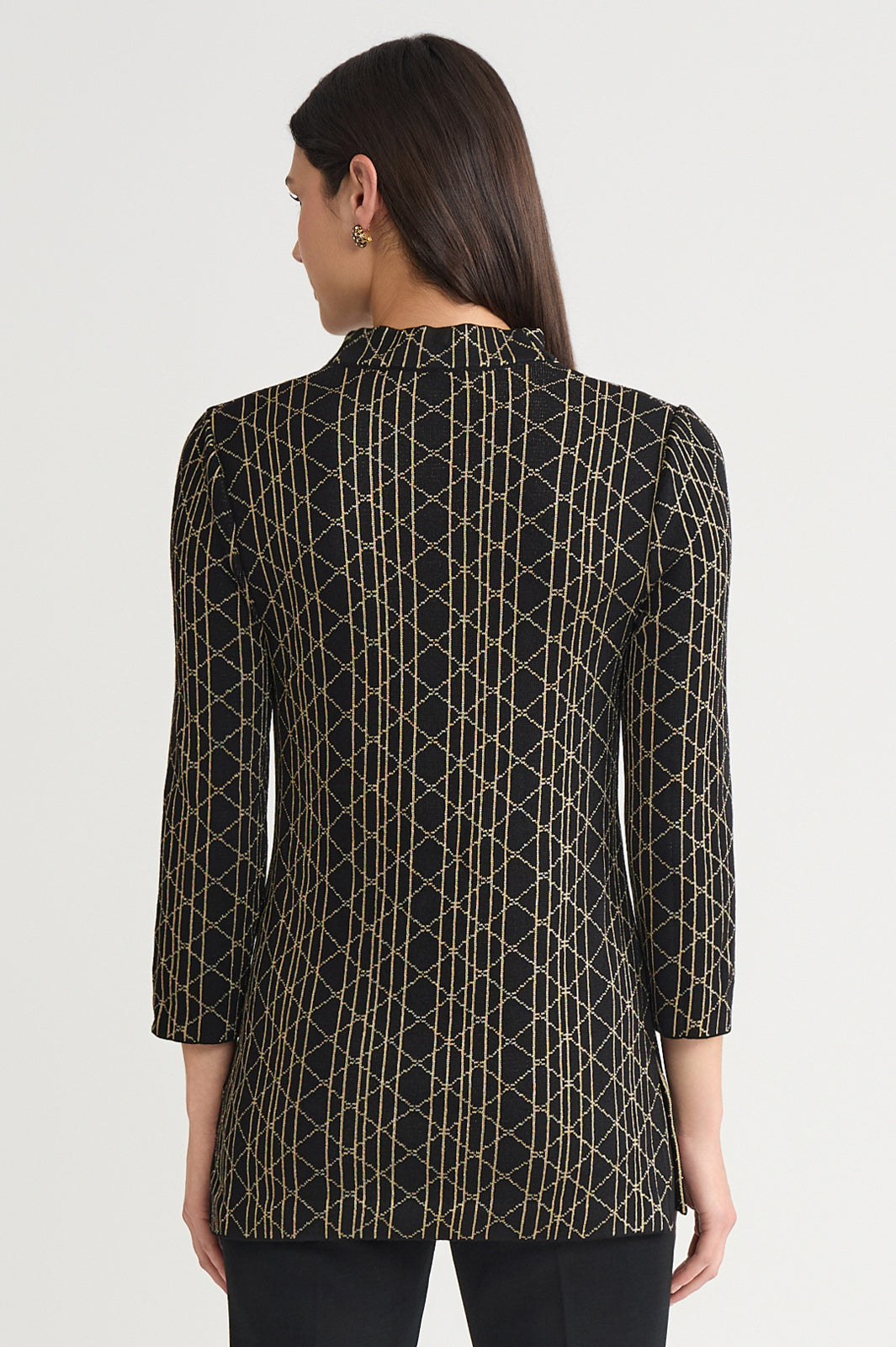 Art Deco Lurex Soft Knit Tunic