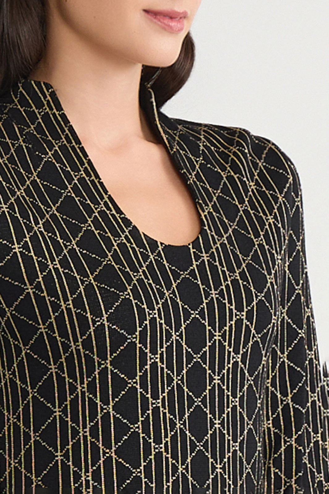 Art Deco Lurex Soft Knit Tunic