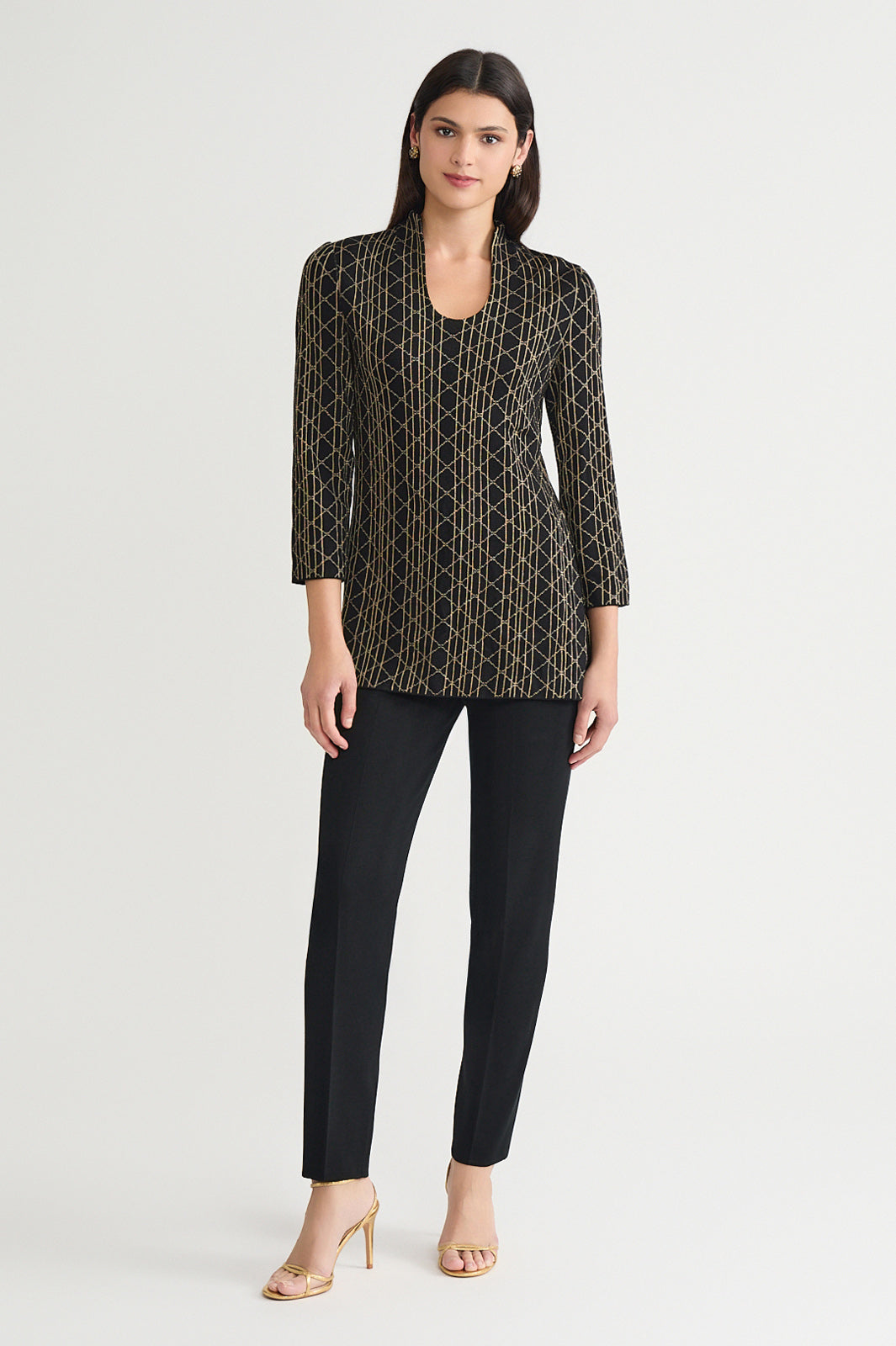 Art Deco Lurex Soft Knit Tunic